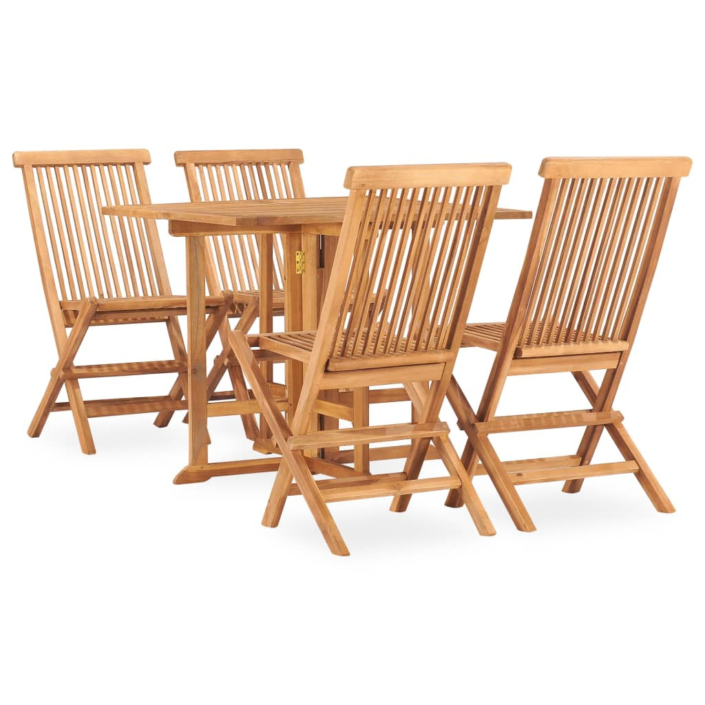 Zestaw mebli ogrodowych Brąz 90 x 90 x 75 cm Drewno tekowe Without armrest