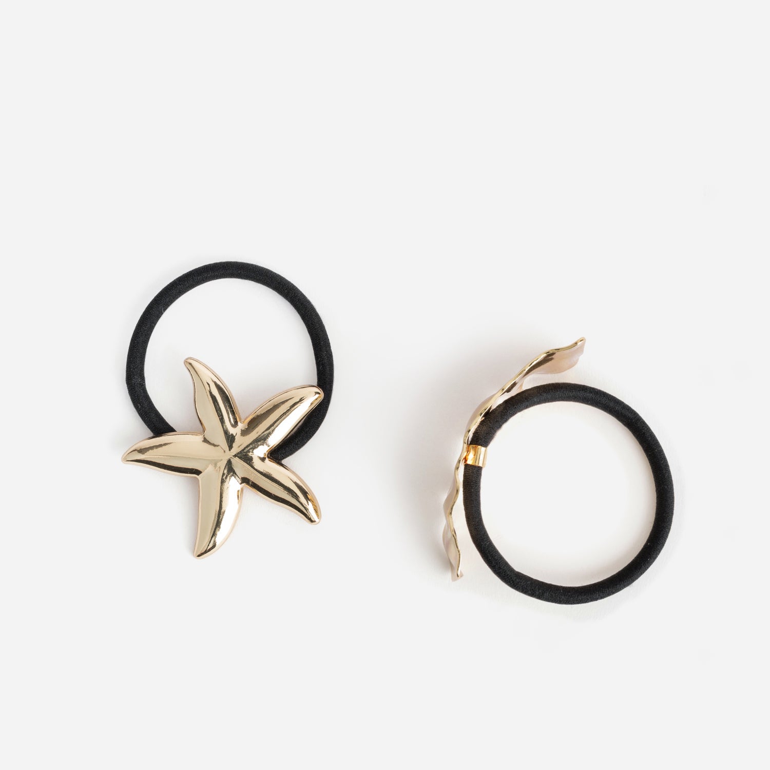Elastiques noirs décors bijoux
