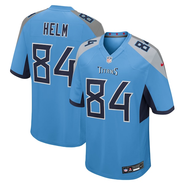Gunnar Helm Tennessee Titans Nike Team Game Jersey -  Light Blue