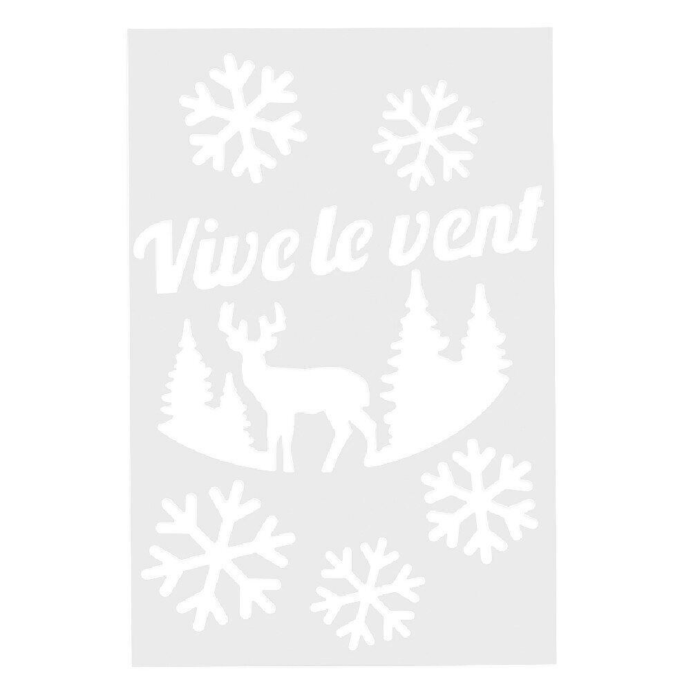 Pochoir inscription Joyeux No&euml;l ou Vive le vent