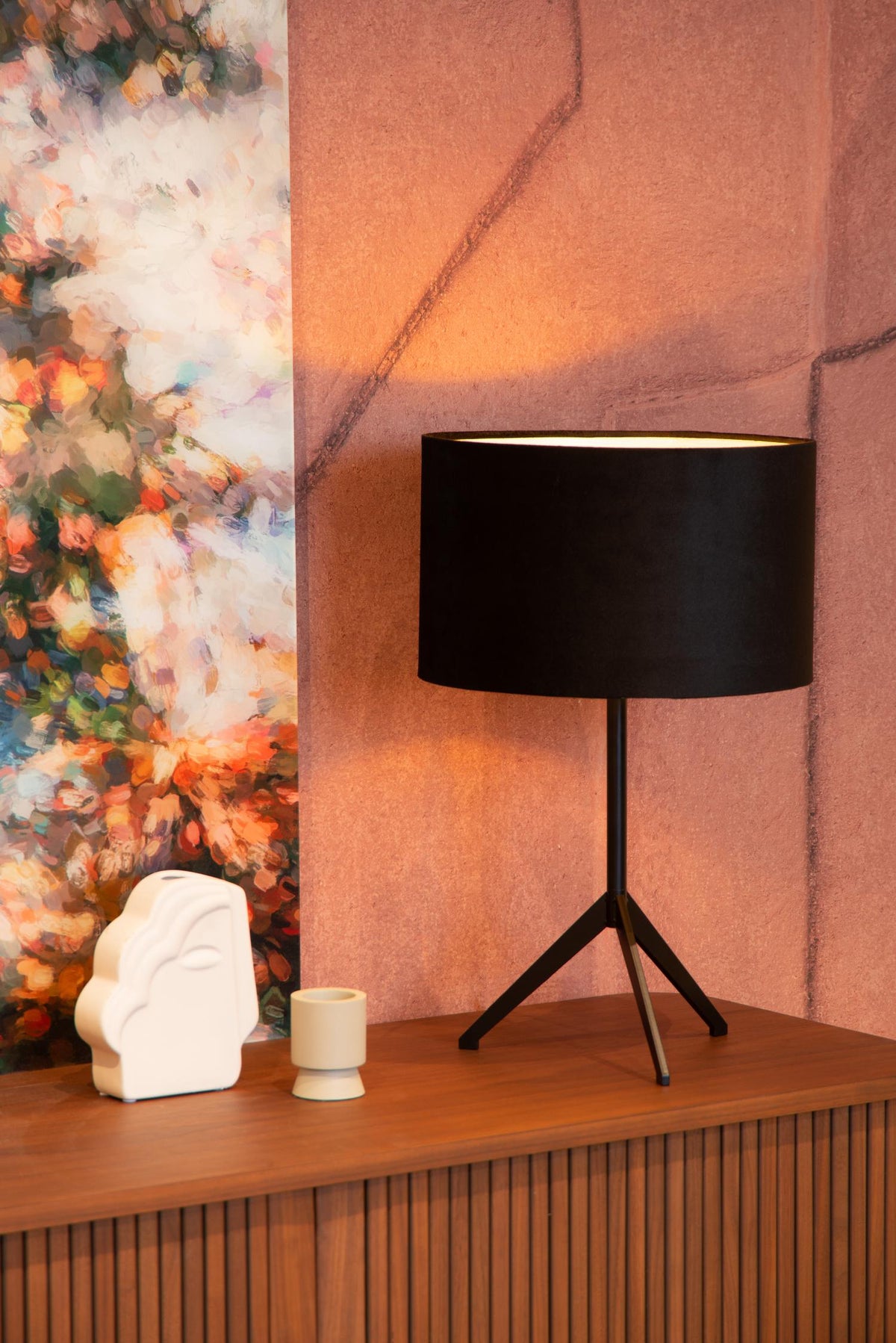 Lucide tafellamp TONDO - 1xE27 - Zwart