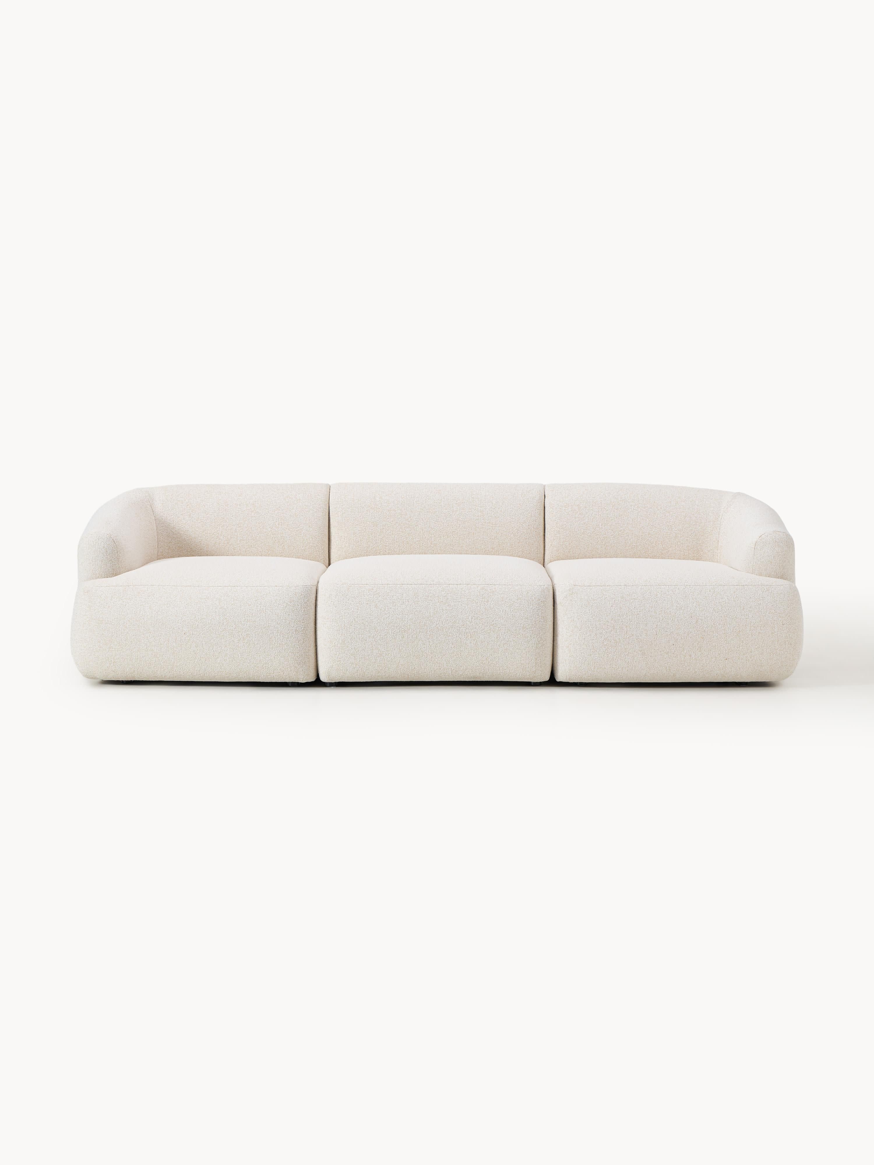 Modulares Bouclé-Sofa Sofia (3-Sitzer)