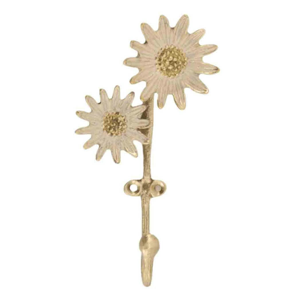 - Crochet mural en forme de fleur L6cm