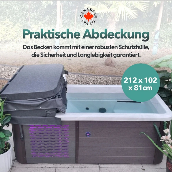 Whirlpool, Whirlpool Chill Therapy Spa weiss, braun