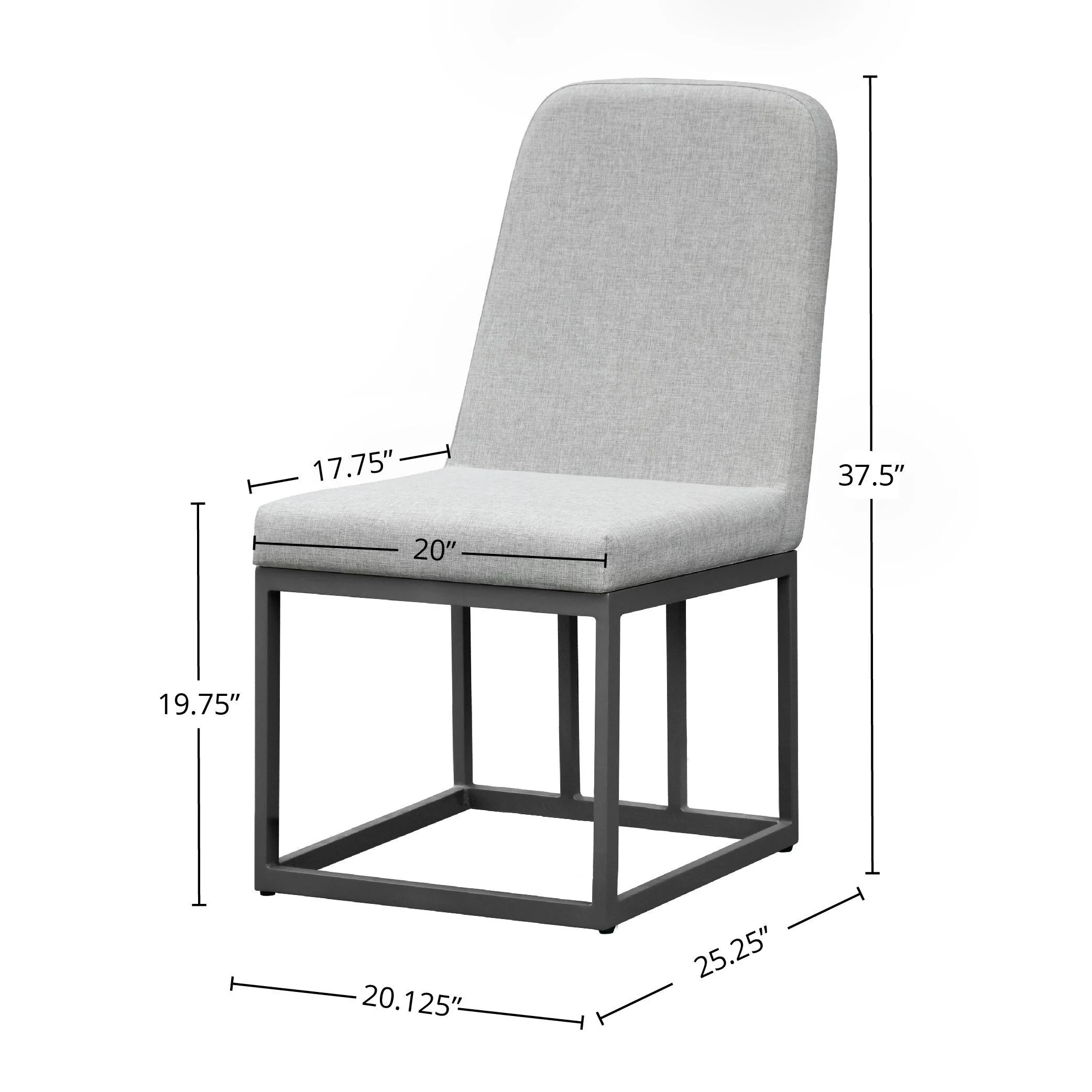 Navarro Outdoor Upholstered Dining Chair, Mocha (Set of 2)