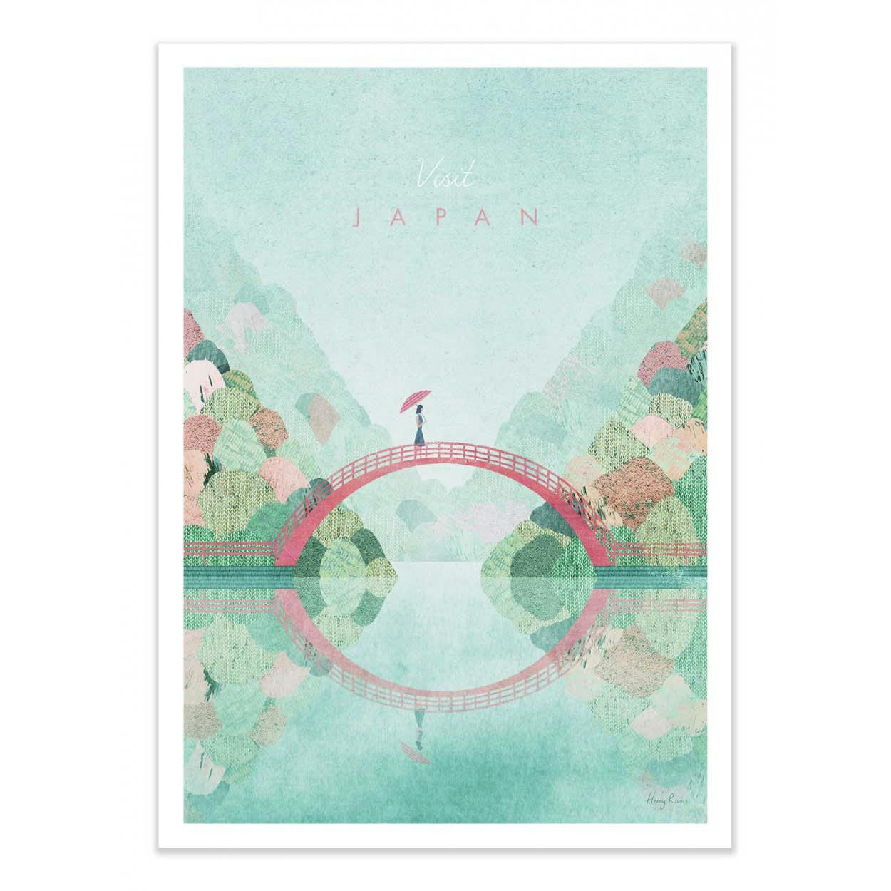 HENRY RIVERS - VISIT JAPAN VERSION 2 - Affiche d'art 50 x 70 cm