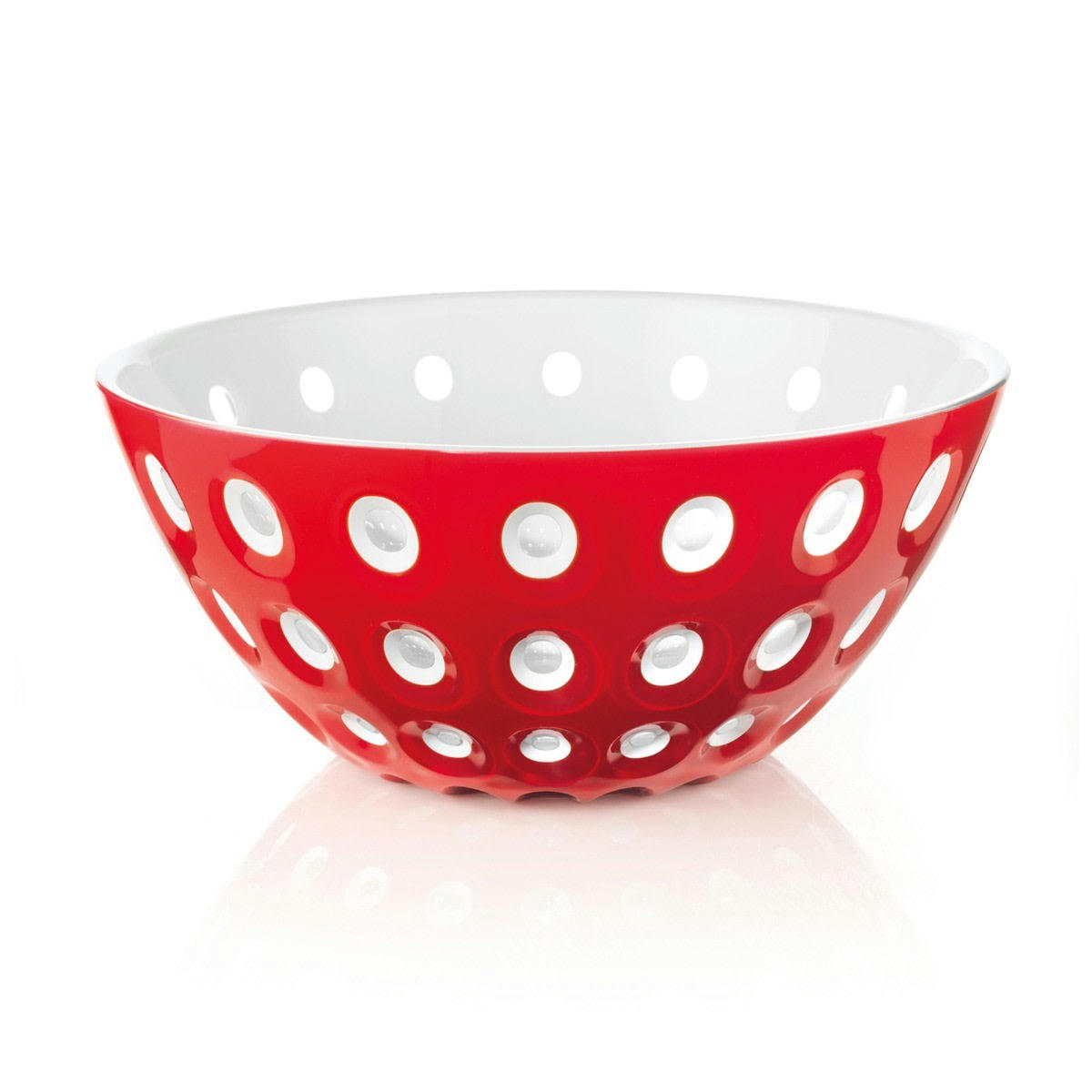 LE MURRINE - Saladier rouge et blanc 25 cm