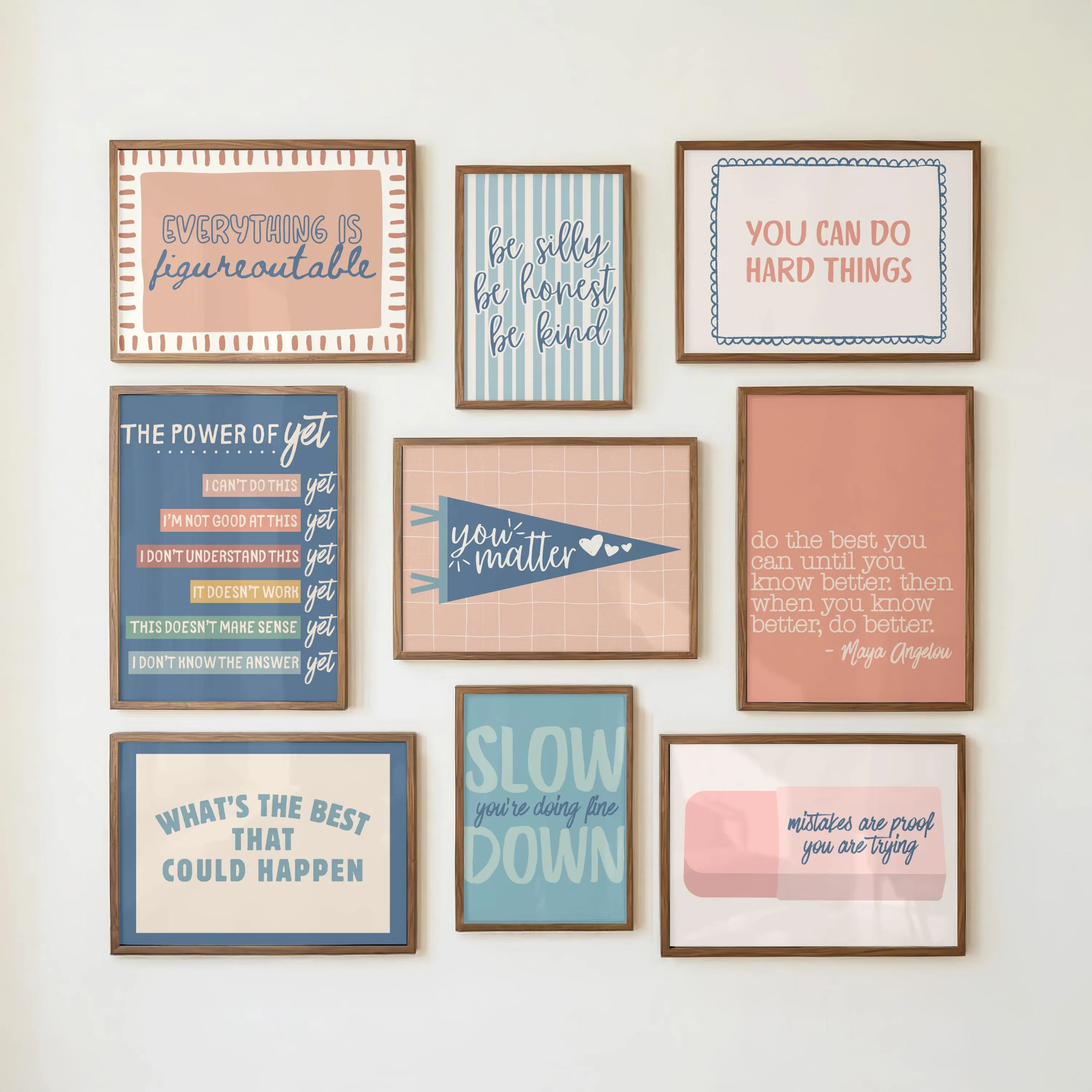 Motivational Classroom Posters Bundle | Printable Classroom Decor | Growth Mindset Wall Art | Digital Download