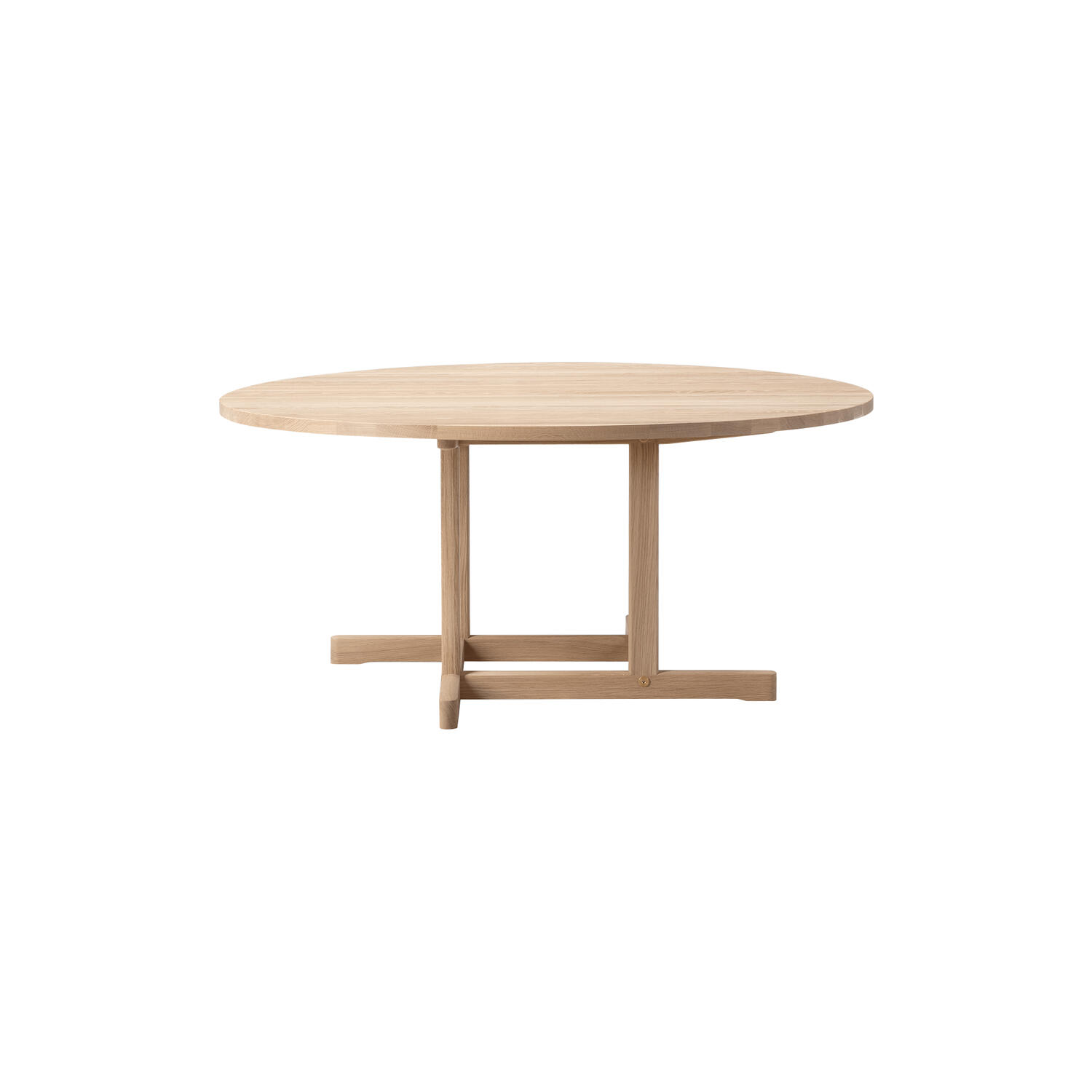 BM80 Mogensen Coffee Table ø 120 cm, s&aelig;bebehandlet eg