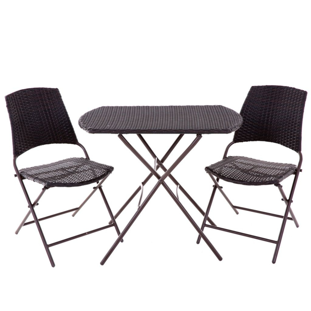 Zestaw mebli WENGE ogrodowych 3 el.