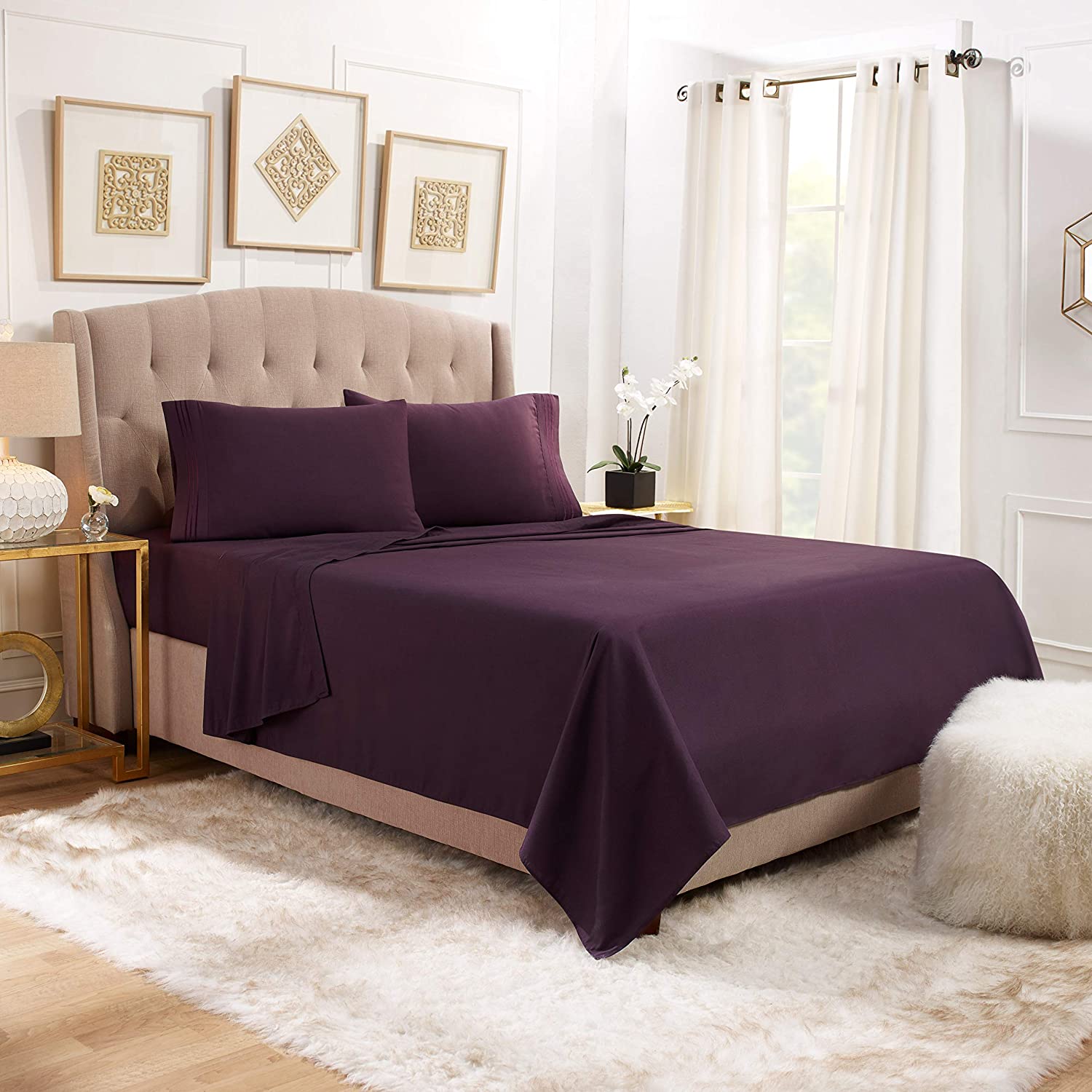 Deep Pocket Hypoallergenic Bedding 6 Piece  Set