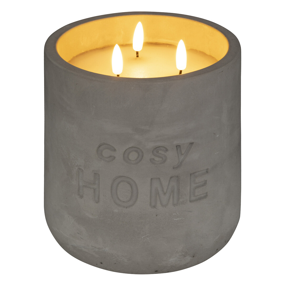 LED candle "Cosy" Mouse grey, 3.2kg