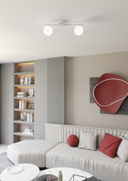 Lampa Sufitowa Opus 2 Wh Opal