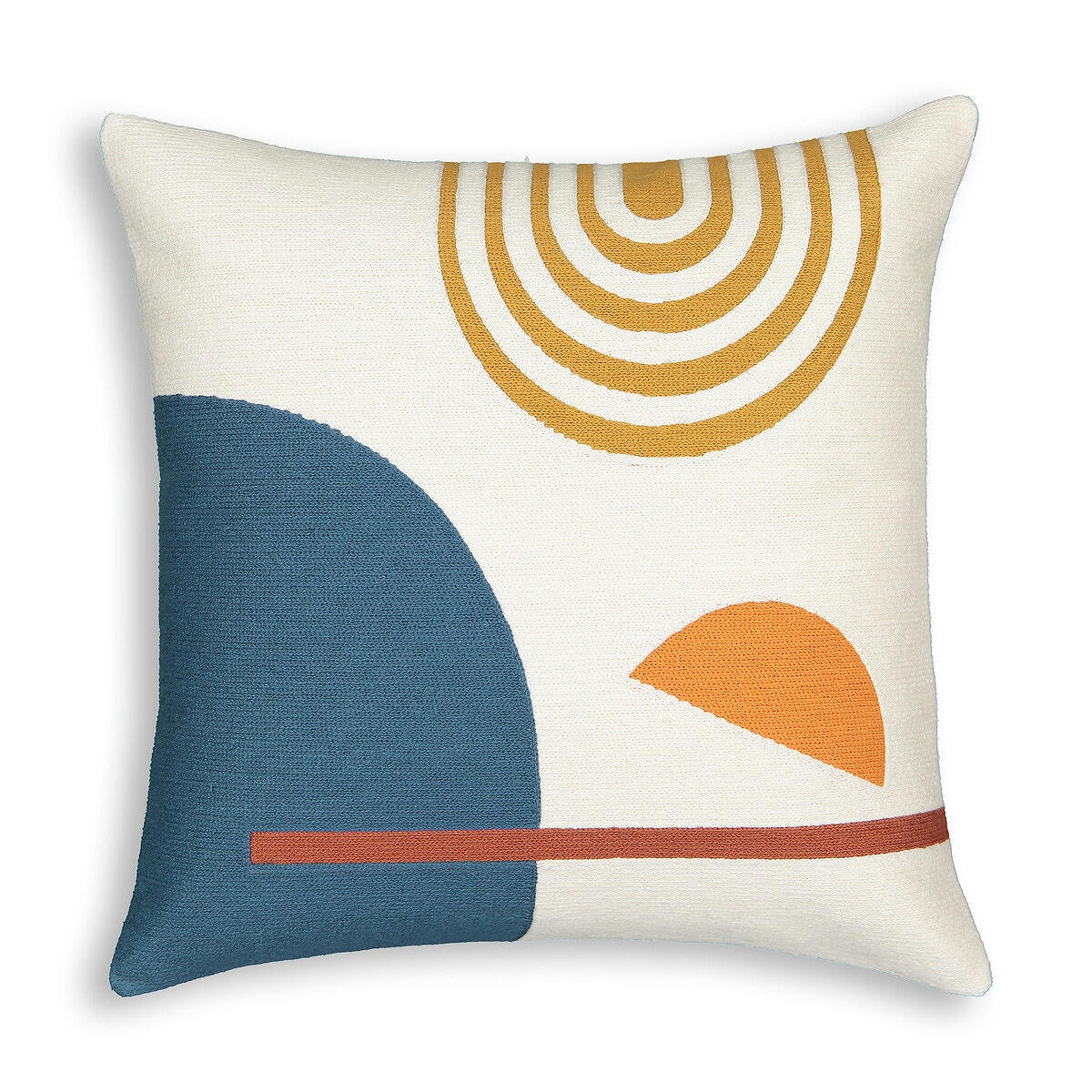 Housse de coussin brodée, Wavy