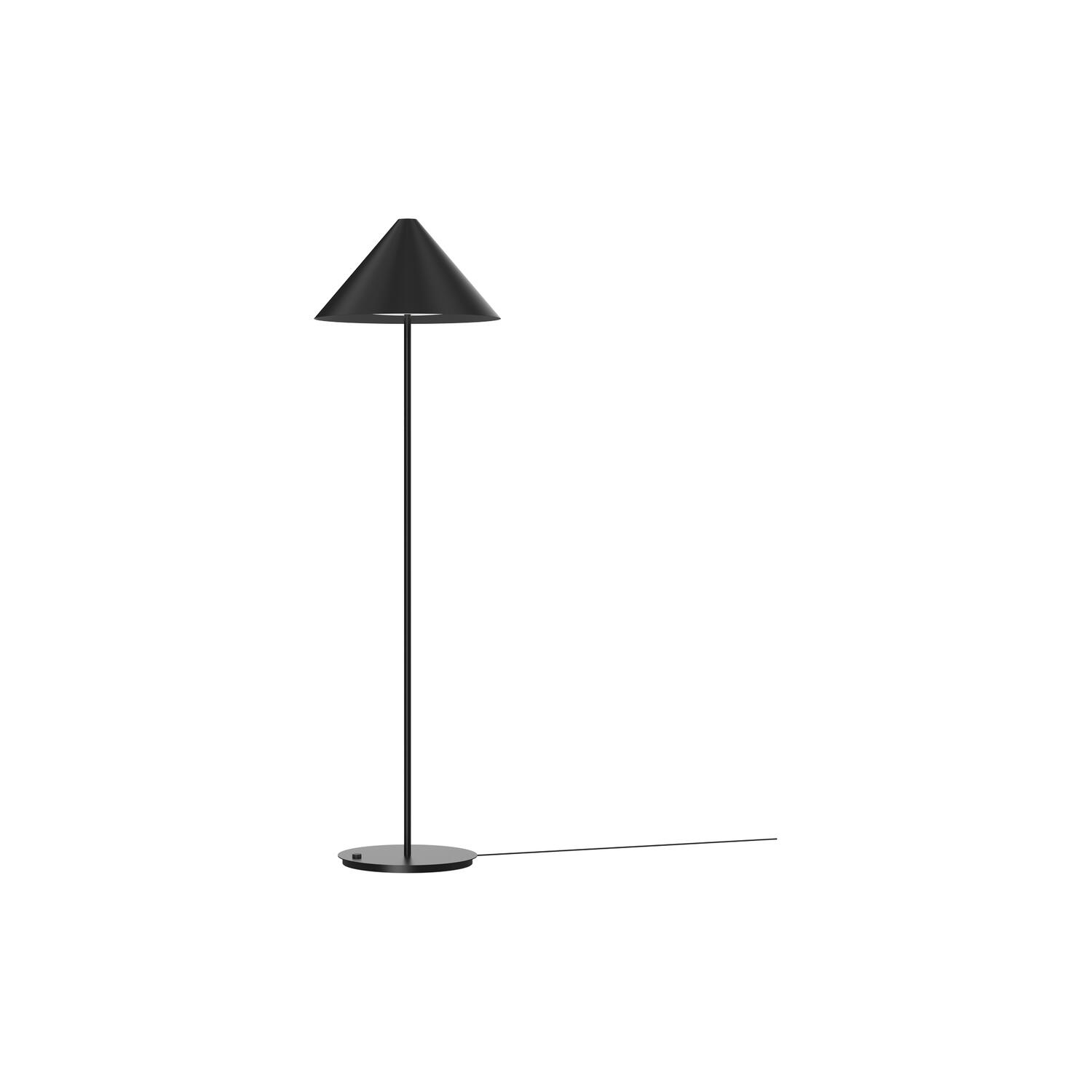 Keglen gulvlampe, sort