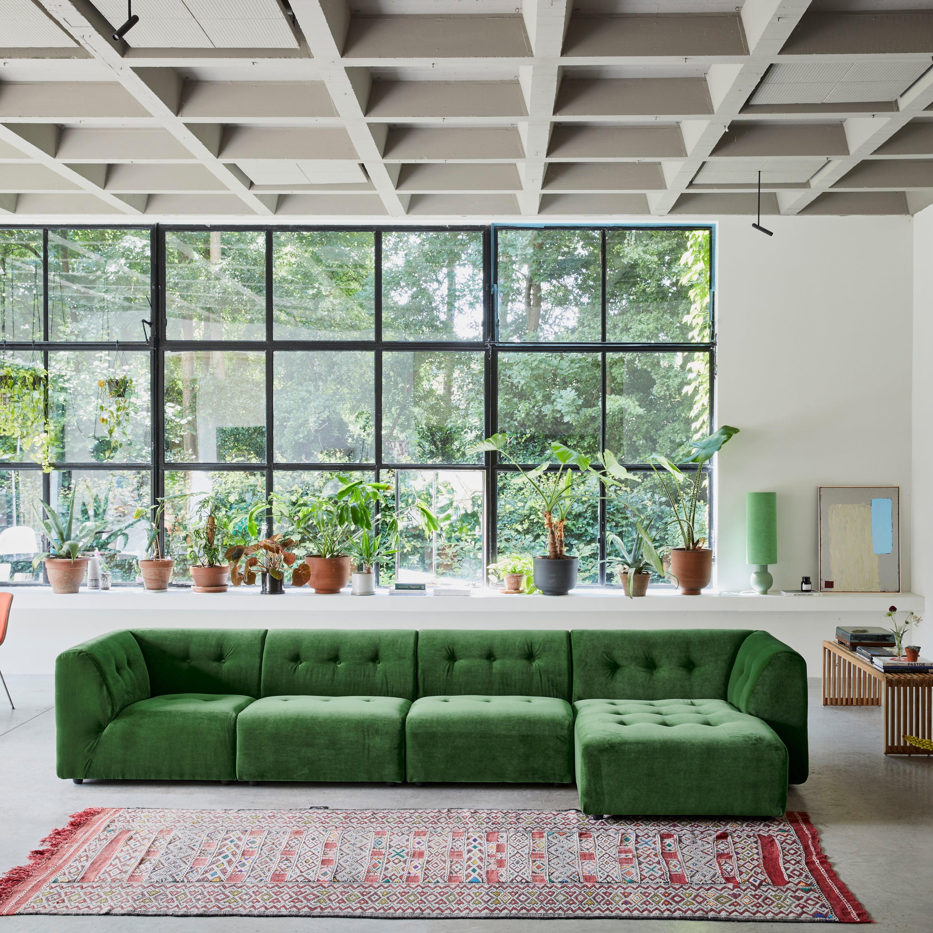 HKliving Vint Bank Element - 1,5-zitsbank Middenstuk - Royal Velvet -