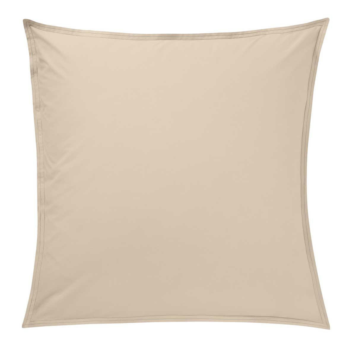 RENDEZ-VOUS - Taie d'oreiller en percale de coton gris perle 65x65