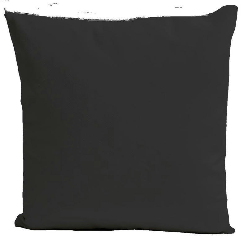 - Coussin uni velours gris foncé 40x40cm