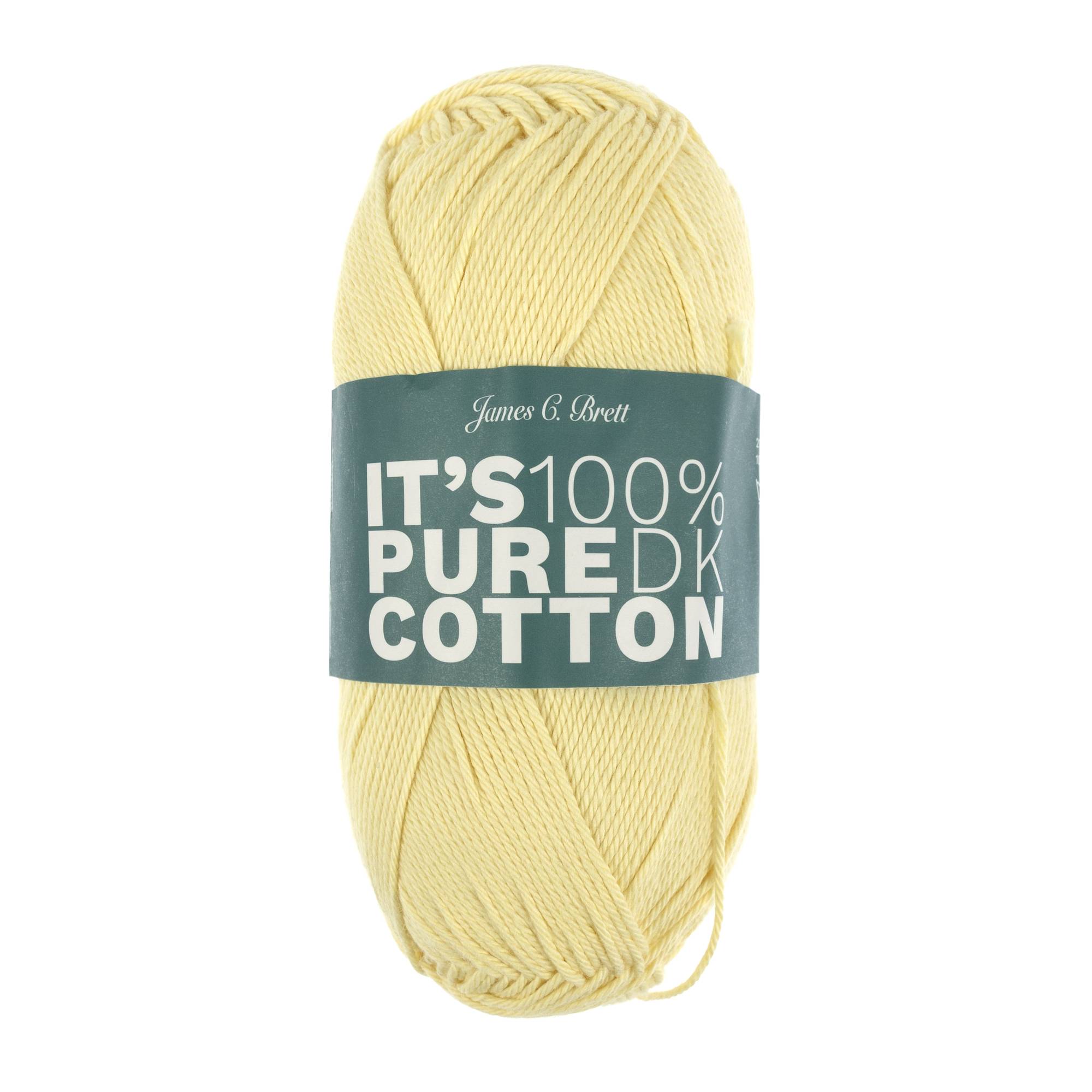 James C Brett Lemon It’s Pure Cotton Yarn 100g