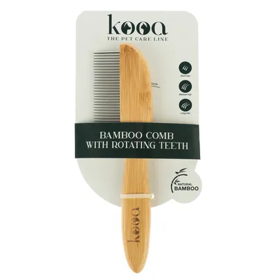 kooa Bamboo Comb with Rotating Pins