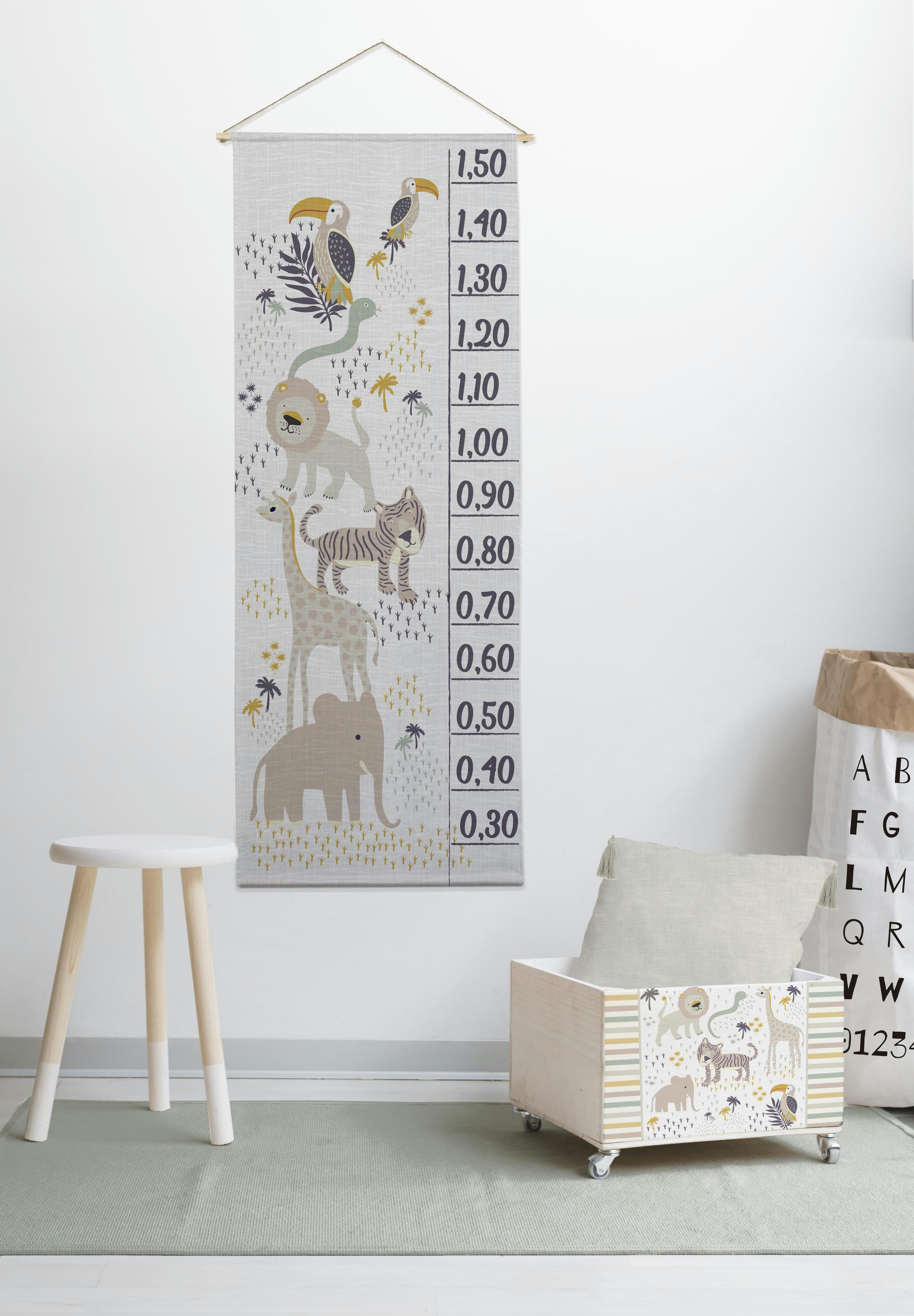 - Toise murale enfant textile Afrique