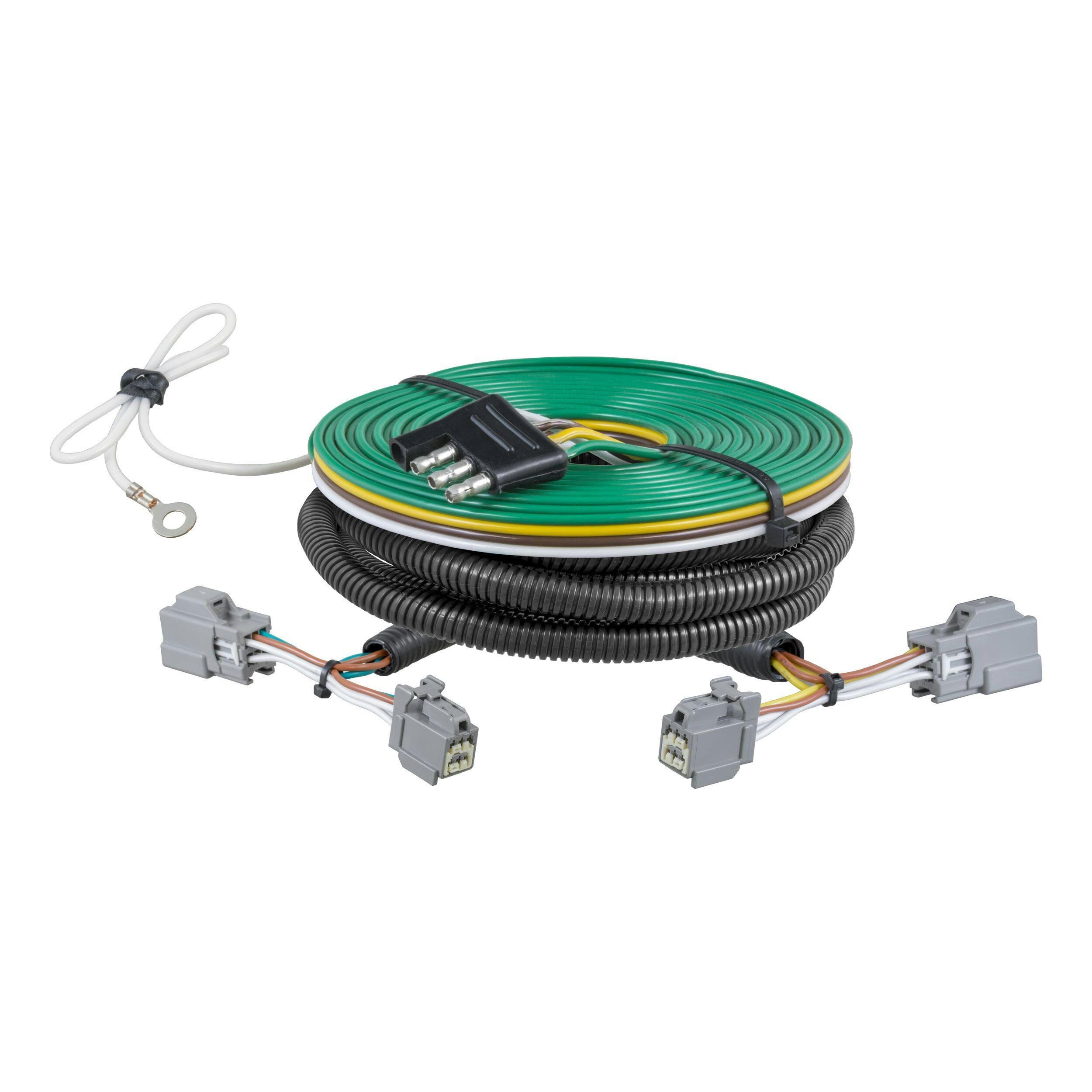 CURT 58946 Custom Towed-Vehicle RV Wiring Harness for Dinghy Towing, Fits Select Ford Fiesta
