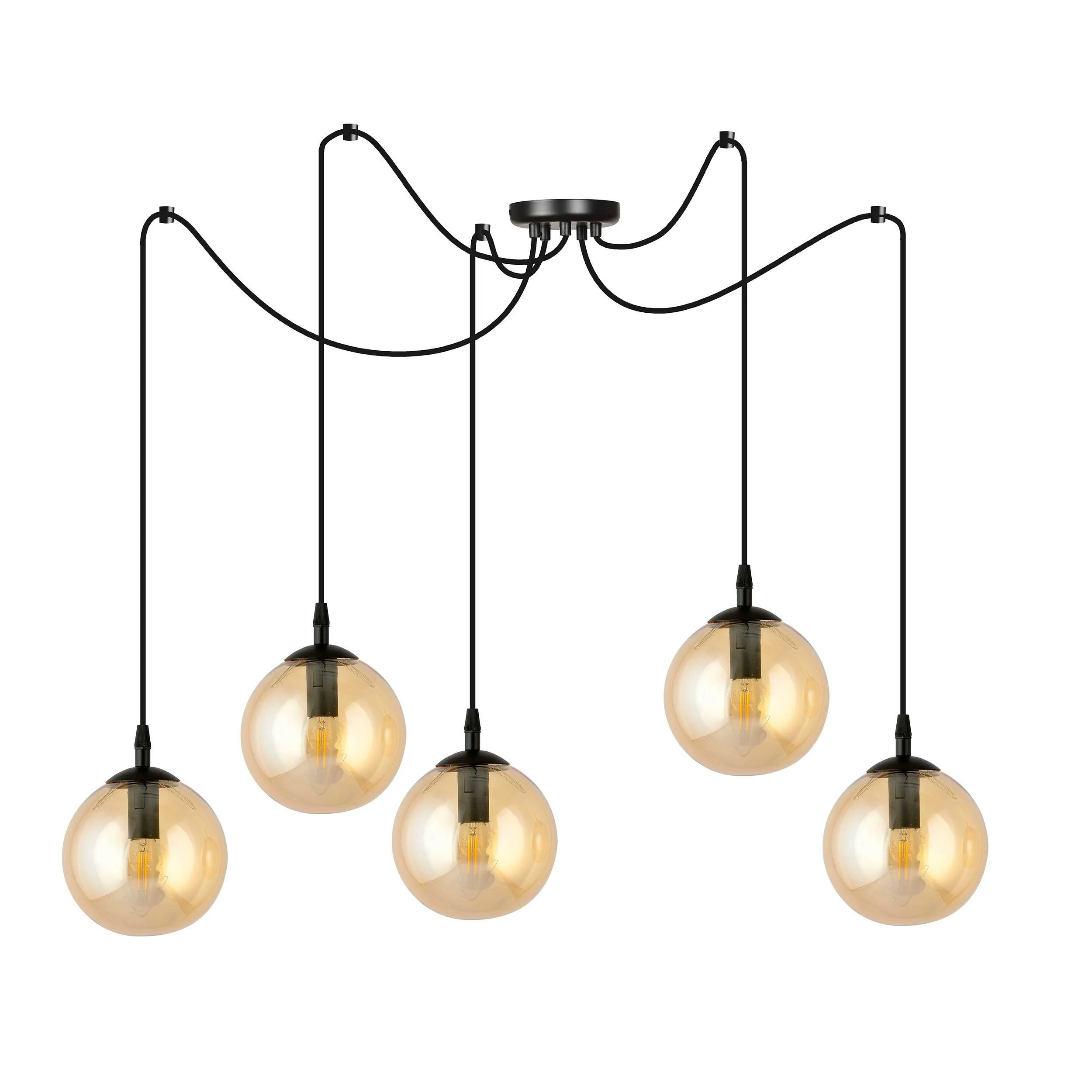 5-lichts hanglamp Cristiano