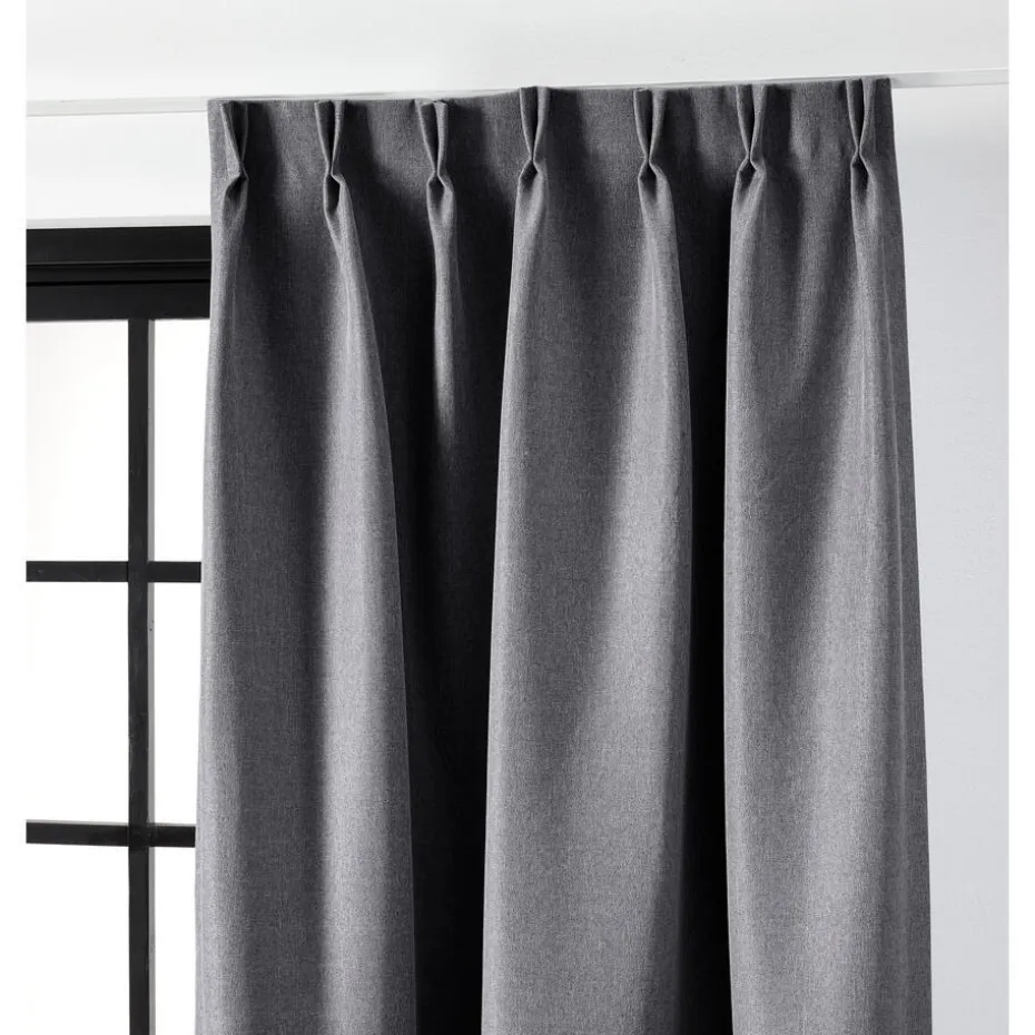 Kwantum Vouwgordijnen | Gordijnen | Gordijn Debbie  Antraciet
