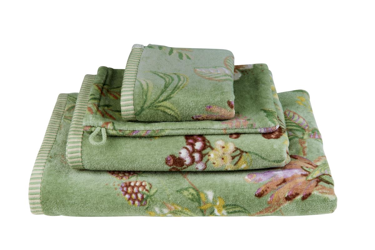 Pip Studio Secret Garden - Douchelaken - 70x140 - Groen