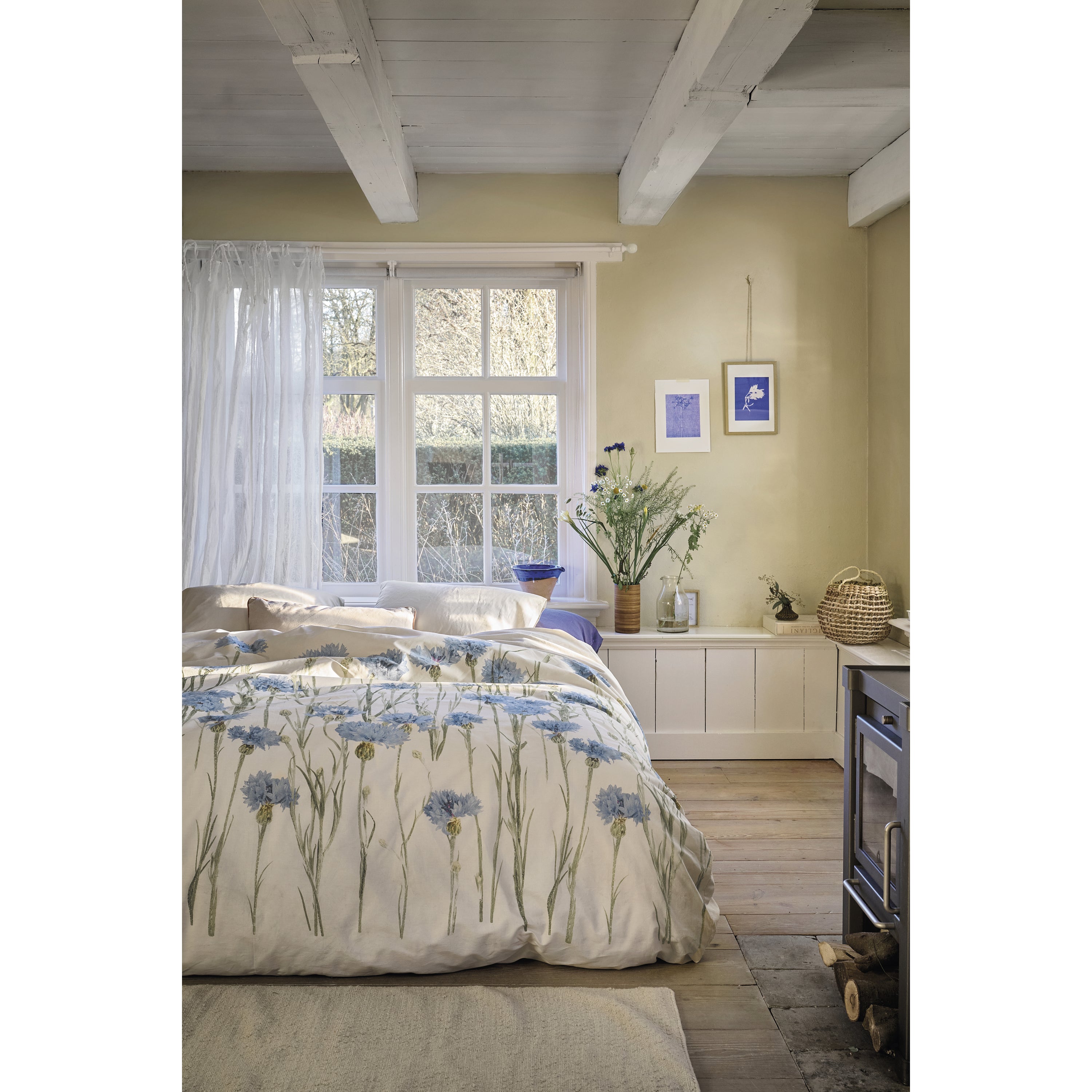 Ariadne at Home Cornflower Dekbedovertrek 200 x 200/220 cm - Zand