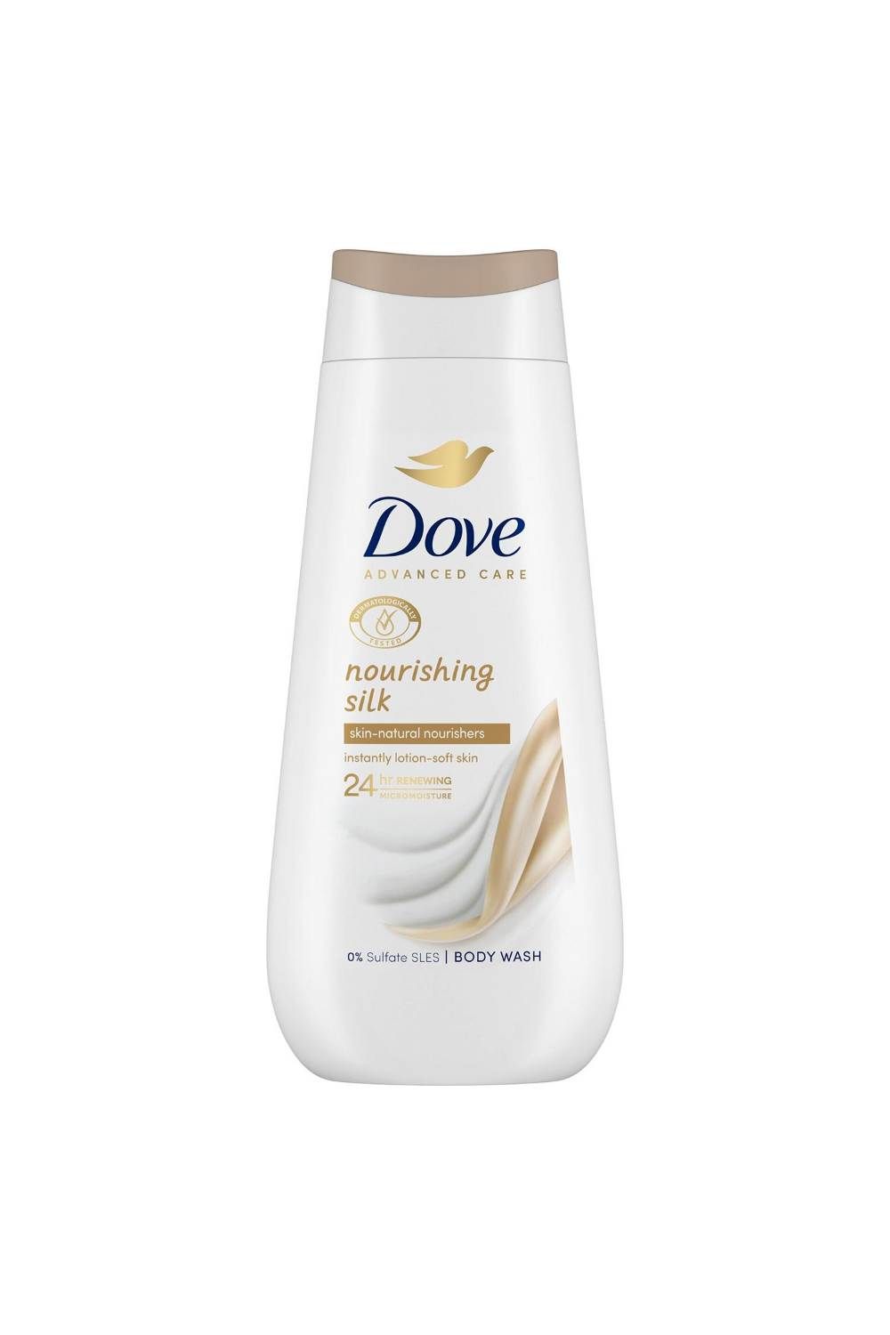 Dove Body Wash' Nourishing Silk 24H Renewing Micromoisture, 6x 225ml