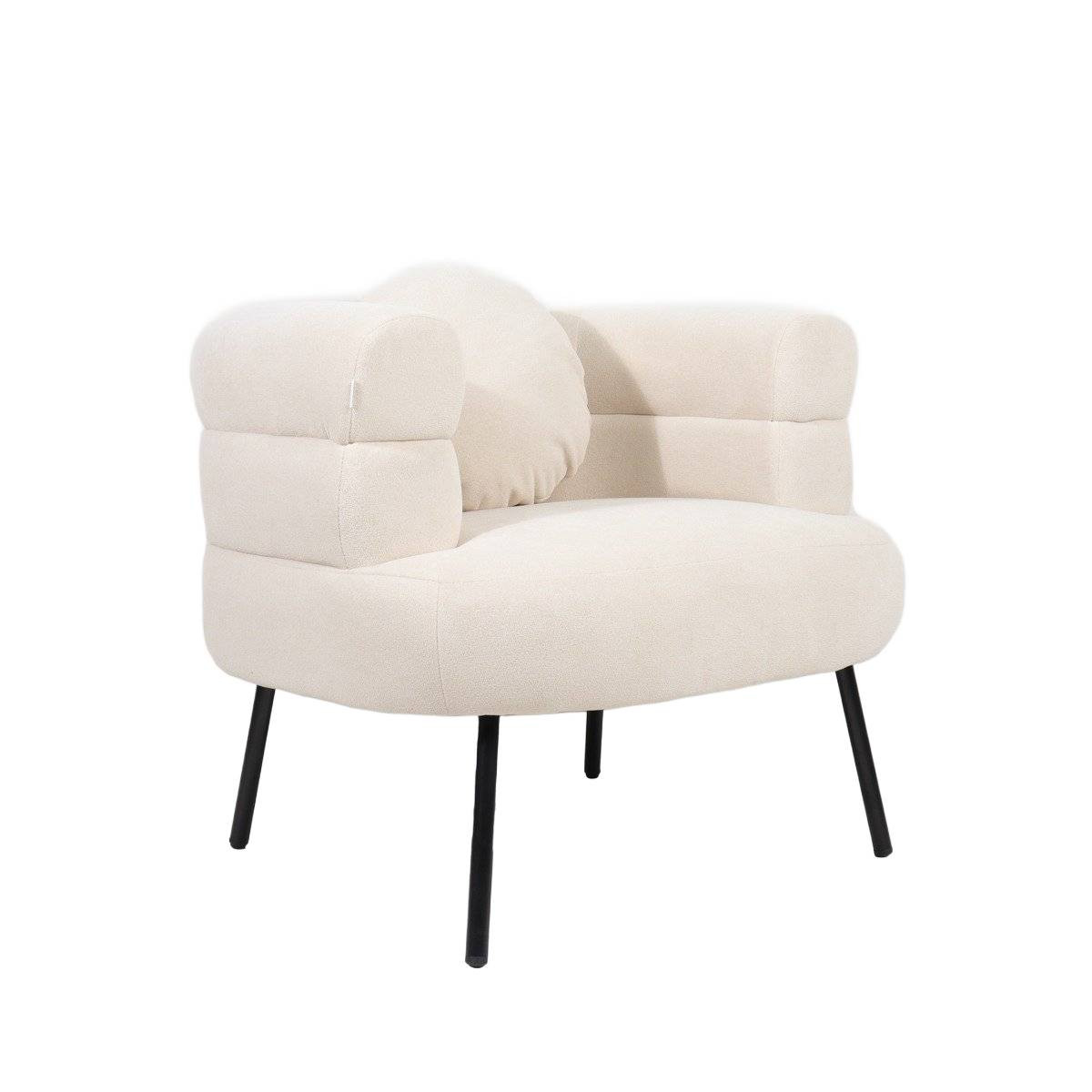 Fotel SUAVE Beżowy 87x80x72 cm HOMLA