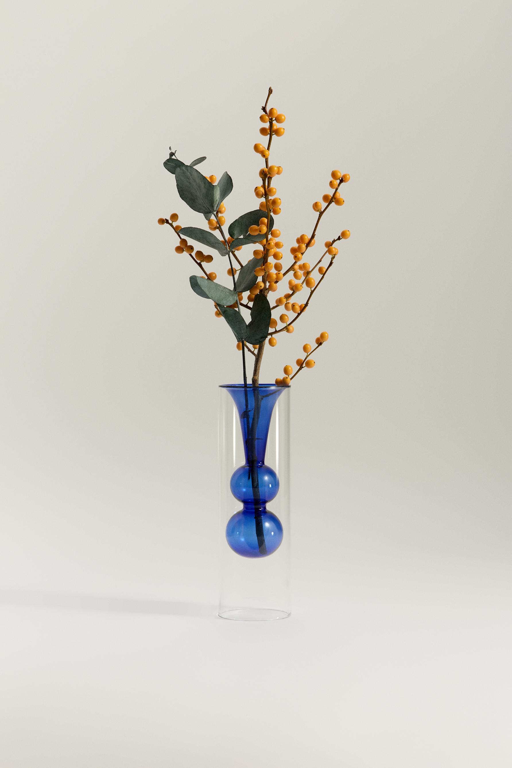 Jarrón doble borosilicato