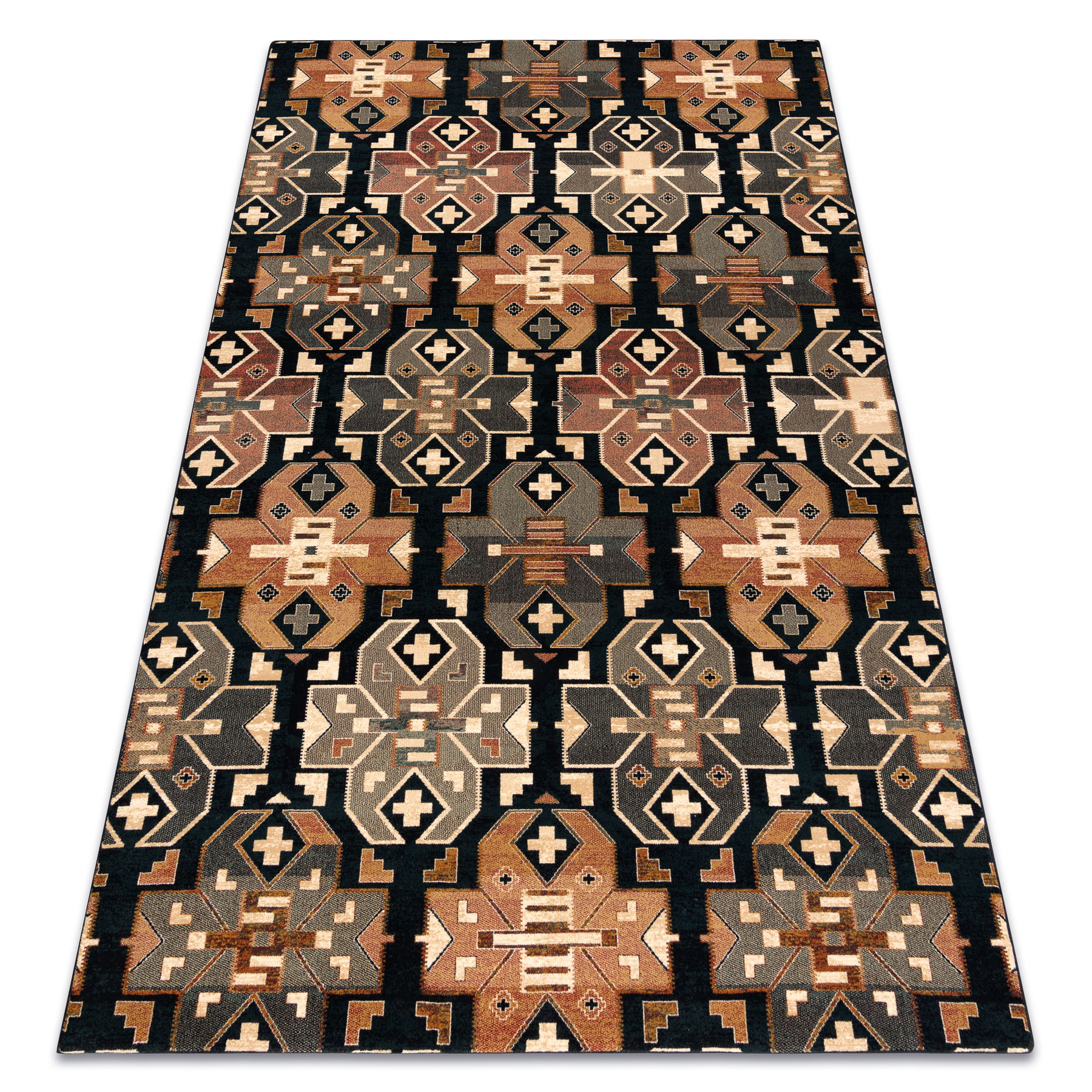 Dywan wełniany SUPERIOR DIAS etniczny navy 170x235 cm