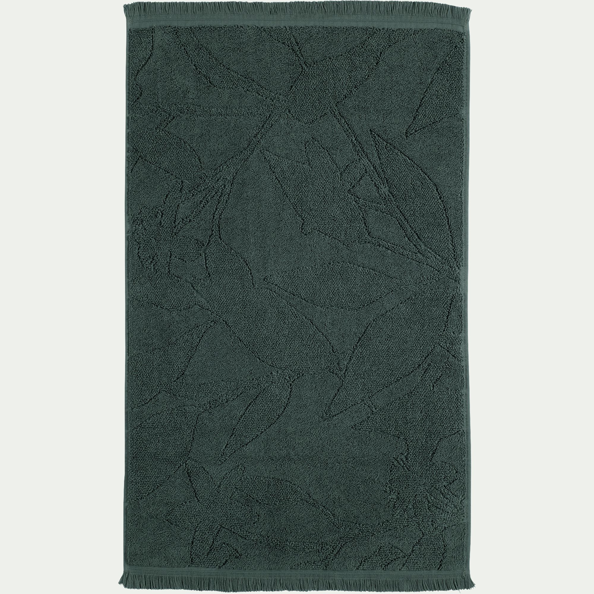 RYAD - Tapis de bain en coton - vert cèdre 50x80cm