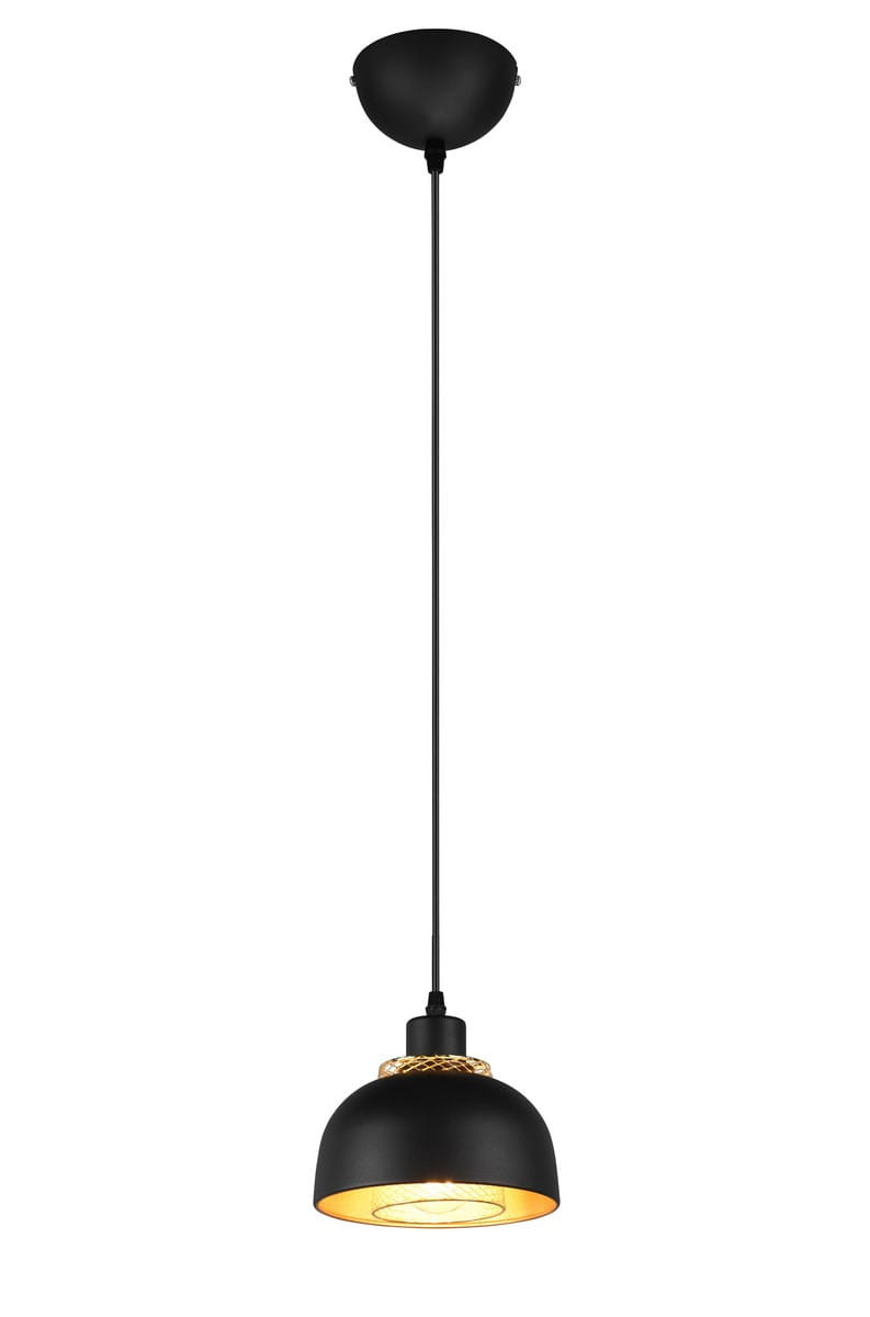 Lampa wisząca PUNCH czarno-złota 1xE27x40W wym:150x18x18cm IP20 RL