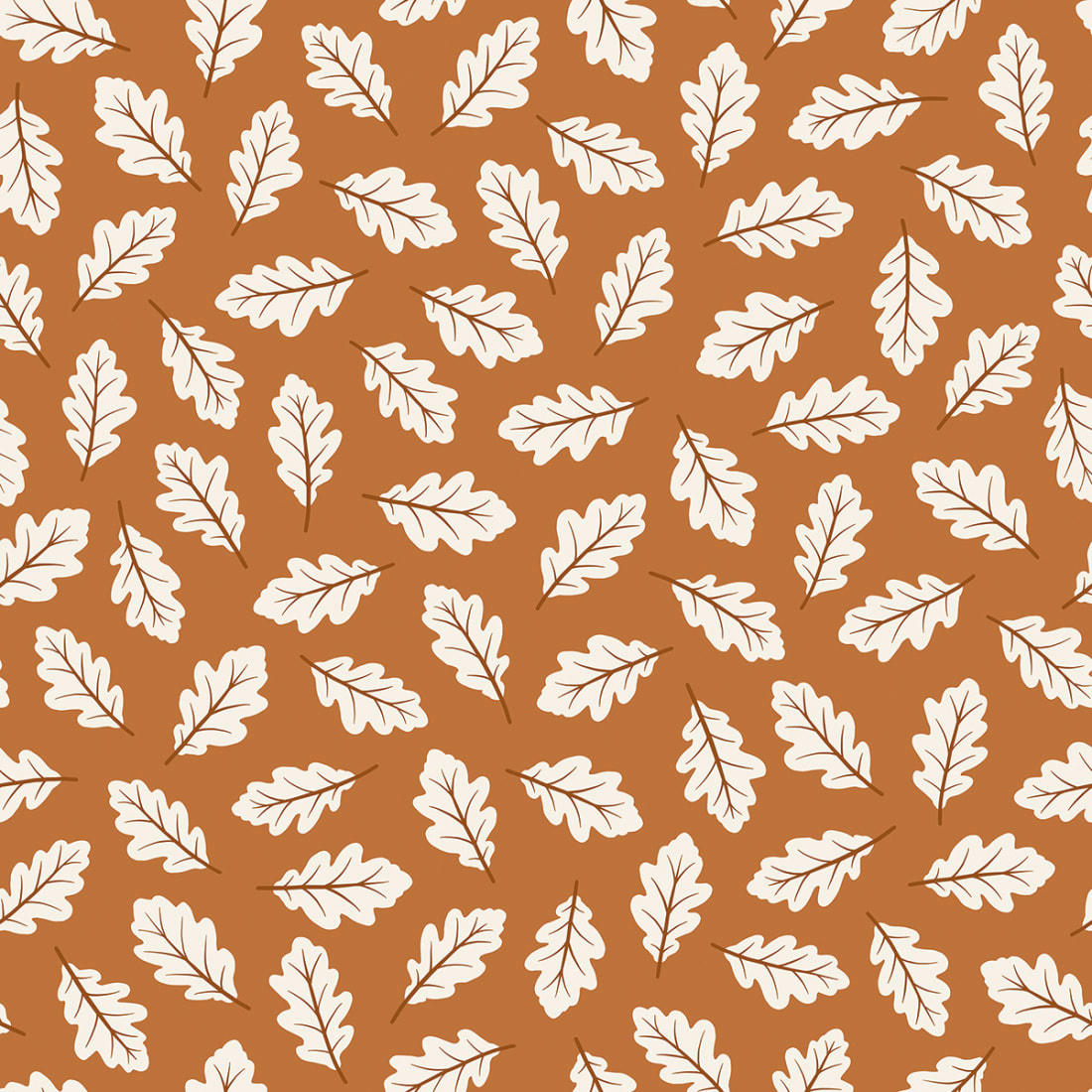 JORO - Papier peint oak leaves taupe