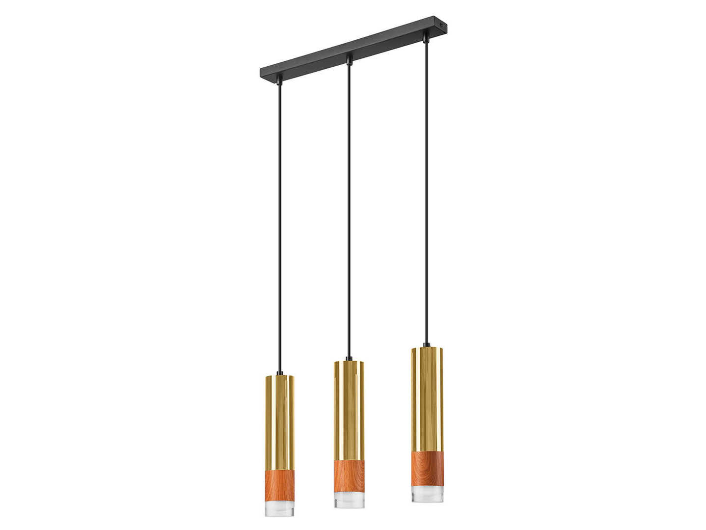 Lampa wiszącaAurelia 3-punktowa metalowazłota