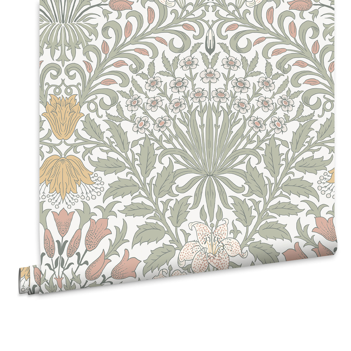 William Morris at Home Vliesbehang - Garden Soft Sage - 1000x52