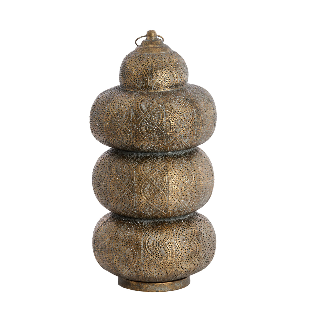 Light & Living tafellamp KAITO - bruin - Ø25x52cm