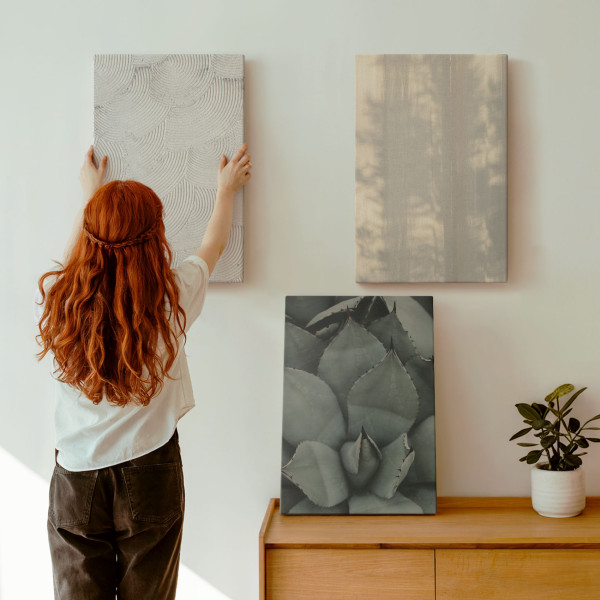 Obraz canvas 3 częściowy Tropikalne faktury | 3x40x60 | Wallfluent