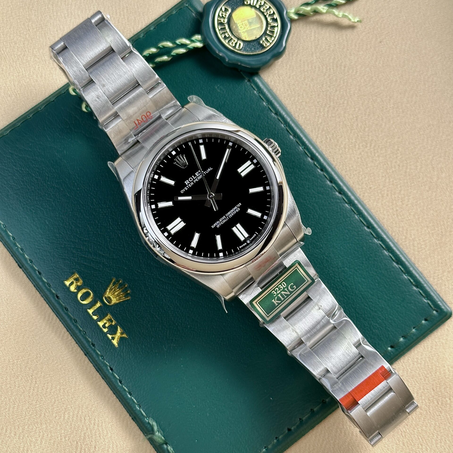 Rolex Oyster Perpetual 124300 316L Steel Black Dial 41mm Oyster KGF Replica