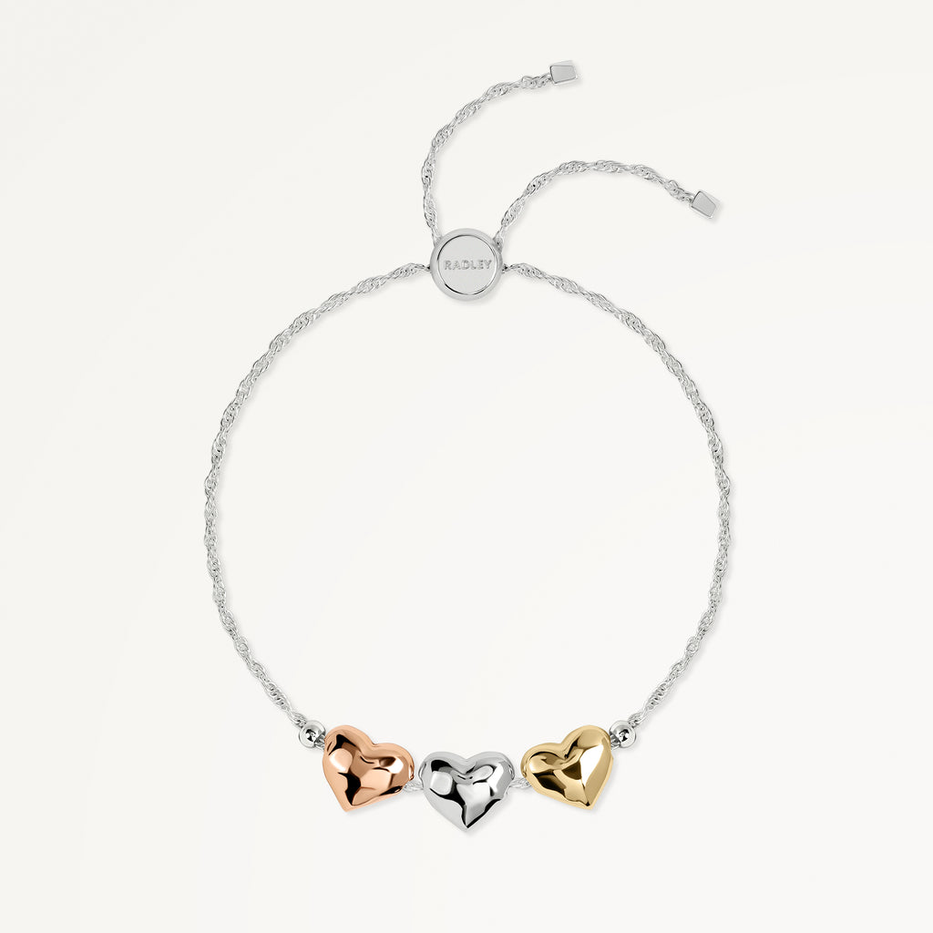 Love Lane - Mixed Plated Heart Bracelet