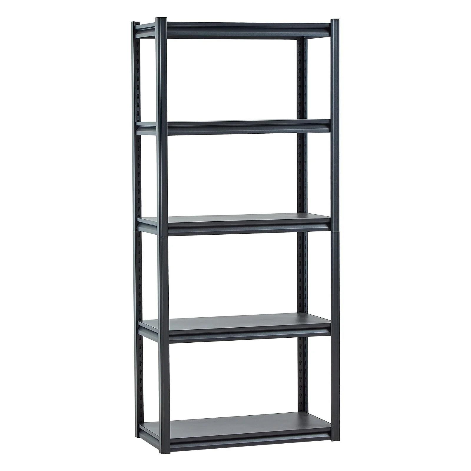 Black Steel Adjustable Garage Shelves, 3000 lbs Heavy-Duty Rack