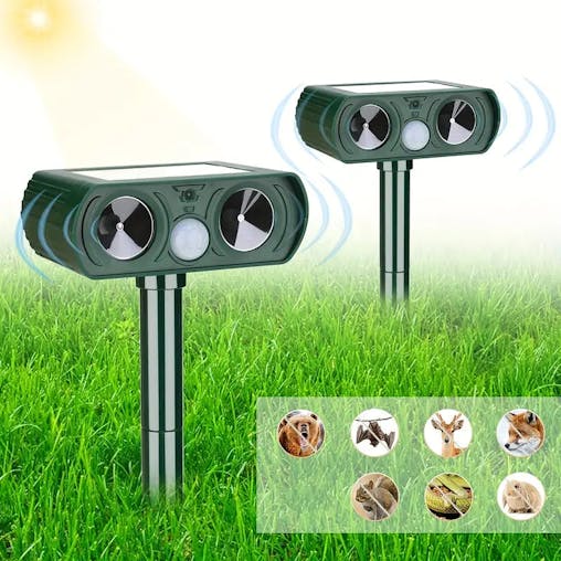 NNETM Emerald Solar Ultrasonic Animal Repellent