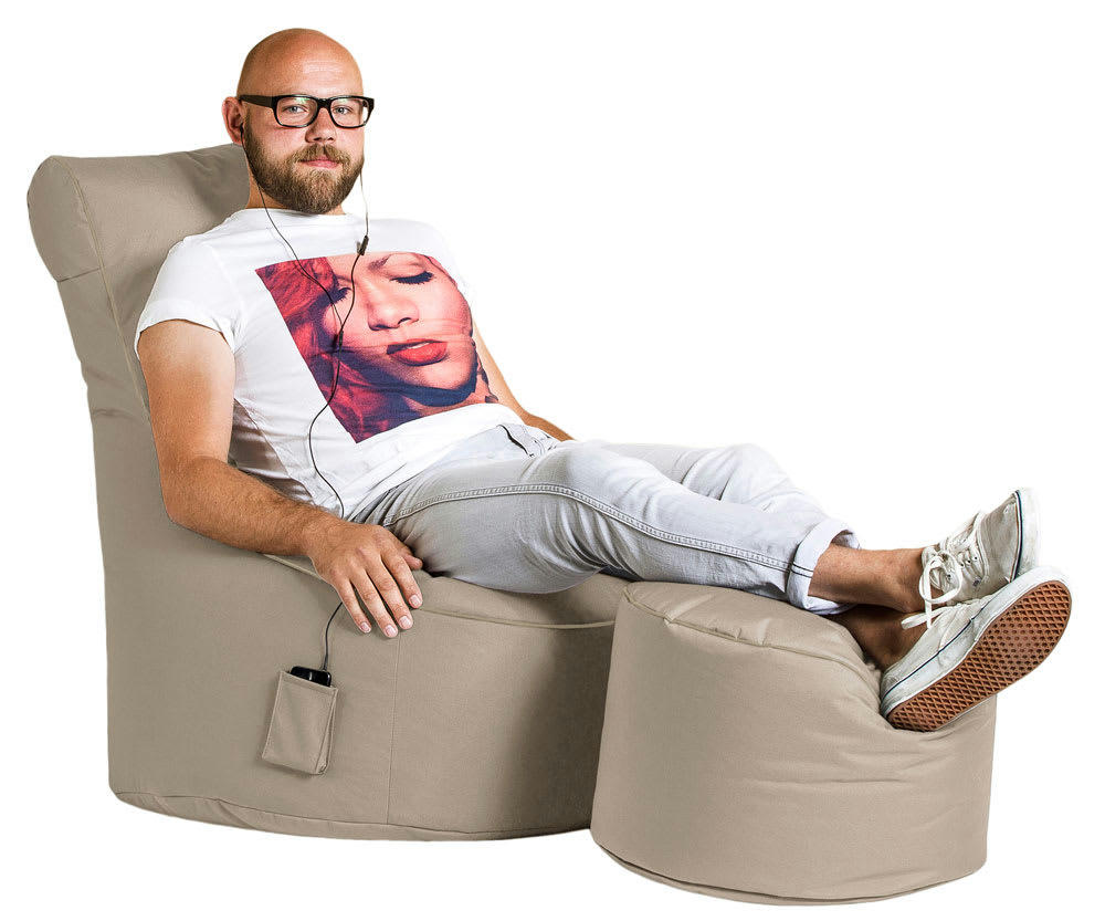 SITTING POINT - Repose Pieds DotCom Swing Beige