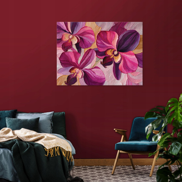 Obraz Kwiaty Różowy Na Płótnie Dla Dzieci 60x40