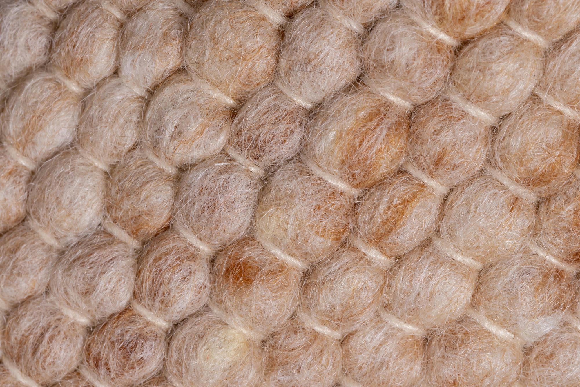 ALPEN - Tapis tissé main en laine vierge - Beige foncé 170x240 cm