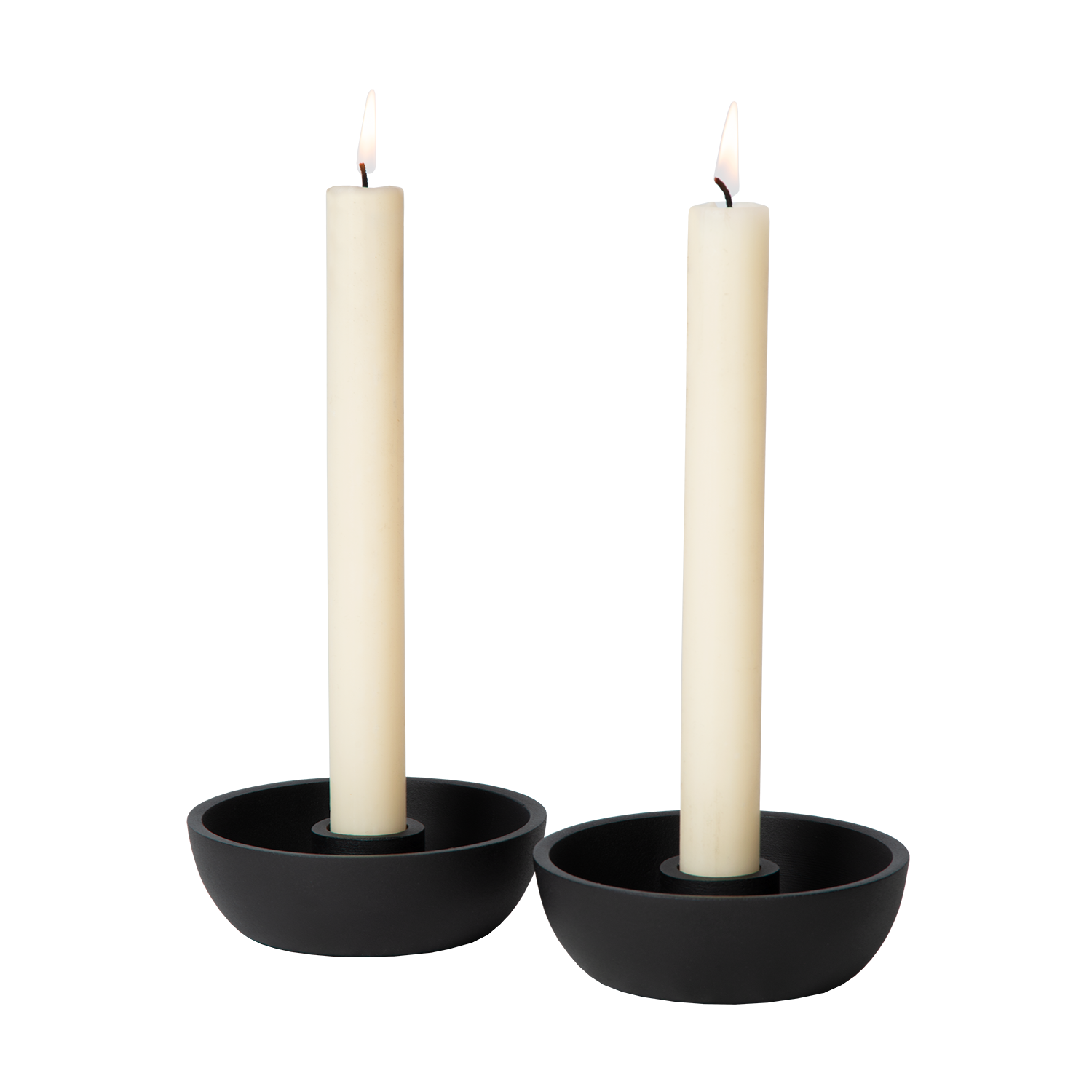 Atmooz Delgado Kaarshouders – Ø10cm – Zwart – Set van 2 – Metaal