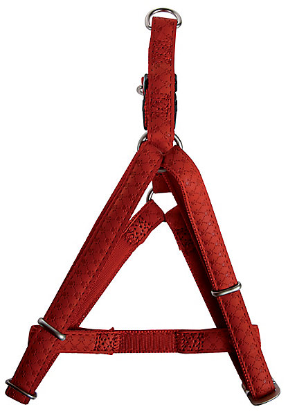 Harnais réglable Mc Leather 20mm rouge